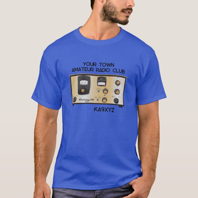 Classic WRL Galaxy 300 Radio Transceiver T Shirt (Framsida)