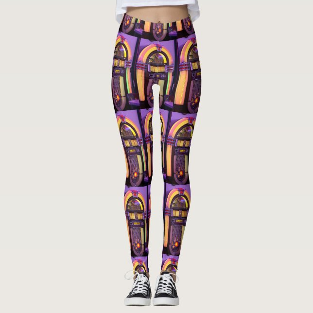 Classic Wurlitzer Jukebox Leggings (Framsida)