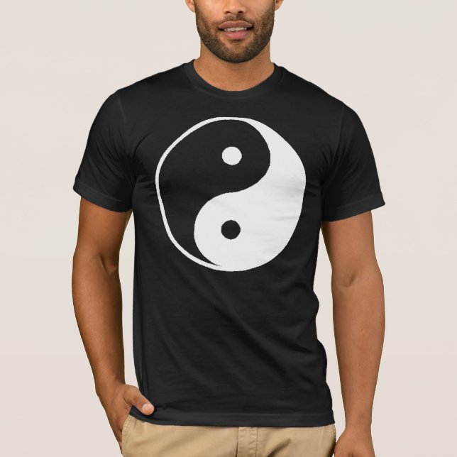 Classic Ying Yang Chinese Symbol Tee Shirt (Framsida)