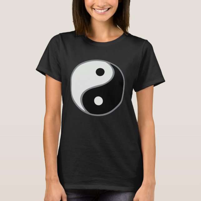classic yinyang for balance life t shirt (Framsida)