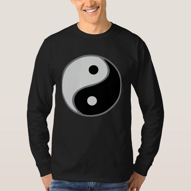 classic yinyang for balance life t shirt (Framsida)