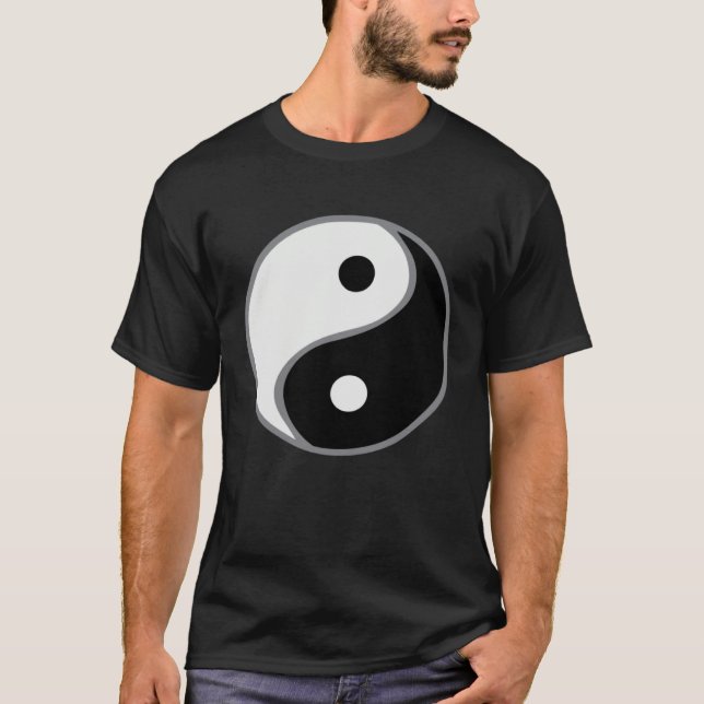 classic yinyang for balance life t shirt (Framsida)