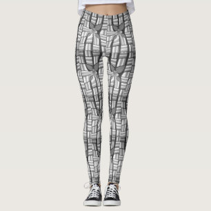 Classic Zebra Loely Abstrakt Geometric Mönster Leggings