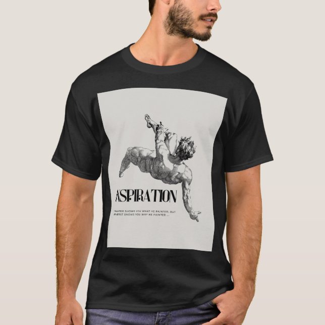 Classical Art Figure Typography graphics t- shirt  T Shirt (Framsida)