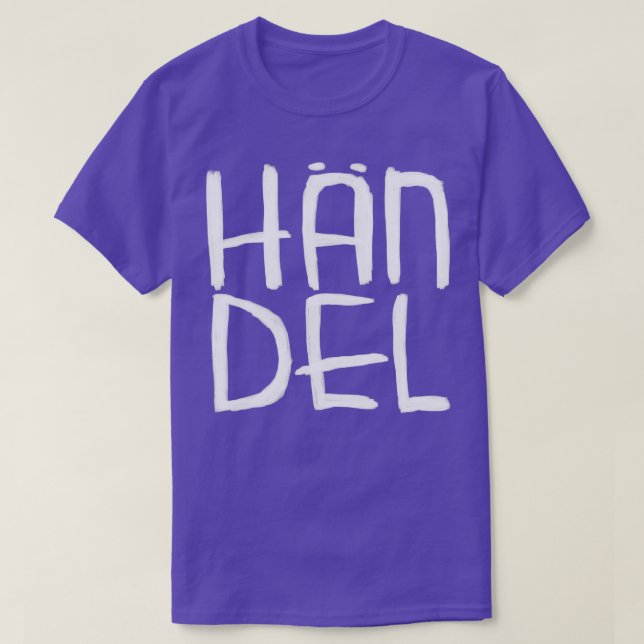 Classical Composer Hndel T Shirt (Design framsida)