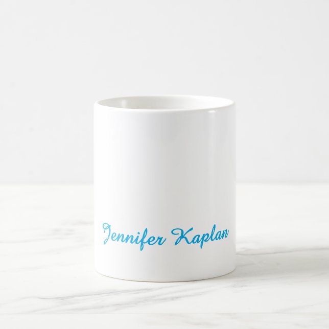 Classical Handwriting Minimalist Professional Kaffemugg (Center)