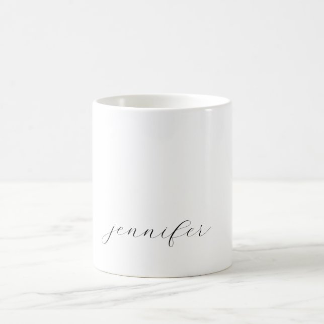 Classical Handwriting Minimalist Professional Kaffemugg (Center)