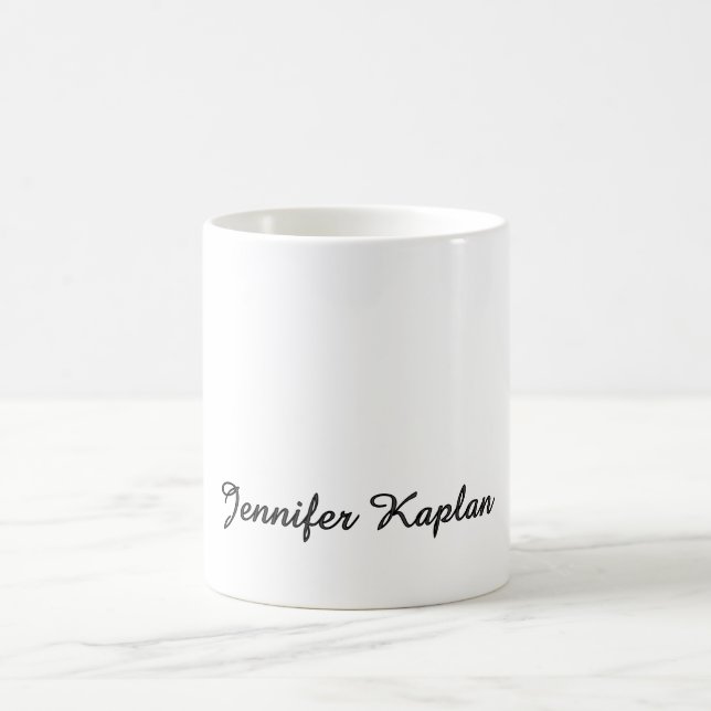 Classical Handwriting Minimalist Professional Kaffemugg (Center)