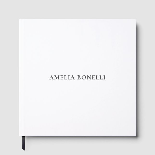 Classical Minimalist Professional Plain Gästböcker (Framsida)
