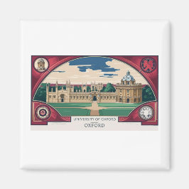 Classical Oxford Skyline Magnet