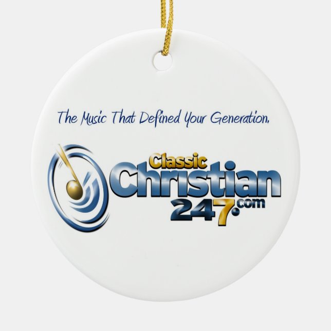 ClassicChristian247.com cirklar prydnaden Julgransprydnad Keramik (Framsidan)