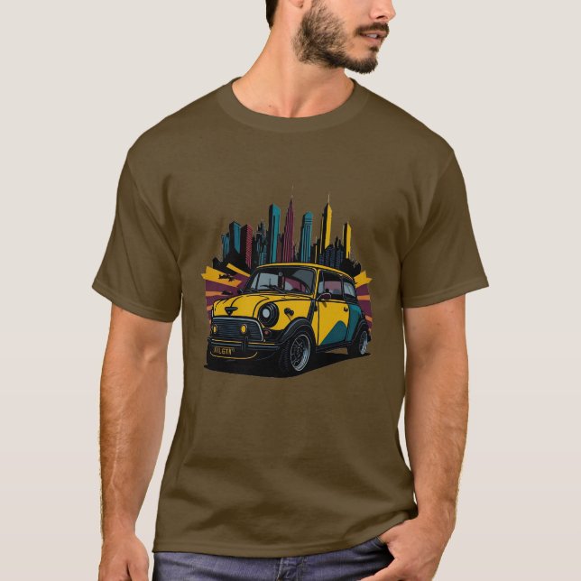 Classics Cars Cooper Mini T-Shirt 001 (Framsida)