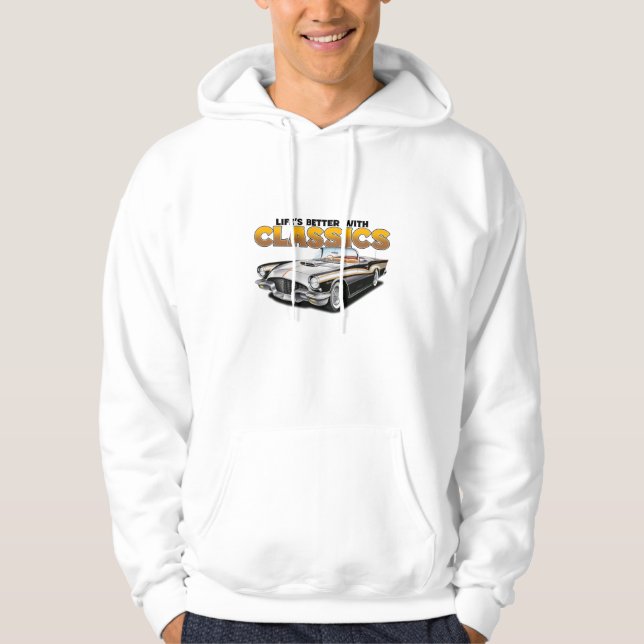 Classics – Vintage Classic Car Hoodie (Framsida)