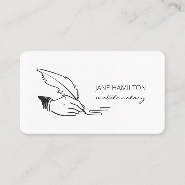 Classis Notary Signing Agent Visitkort (Framsida)