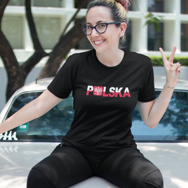 Classiska Polska polska Flagga Eagle National T Shirt (Classic Polska Polish Flag Eagle National T-Shirt)