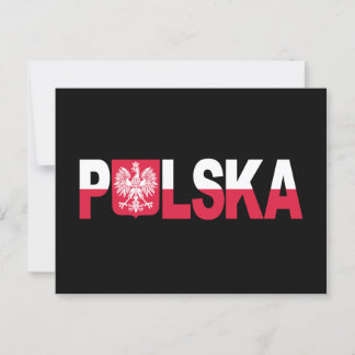 Classiska Polska polska Flagga Eagle National Vykort