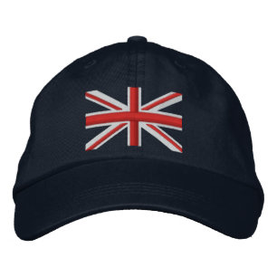 ClassiUnion Jack Flagga England Swag Embroidery Broderad Keps