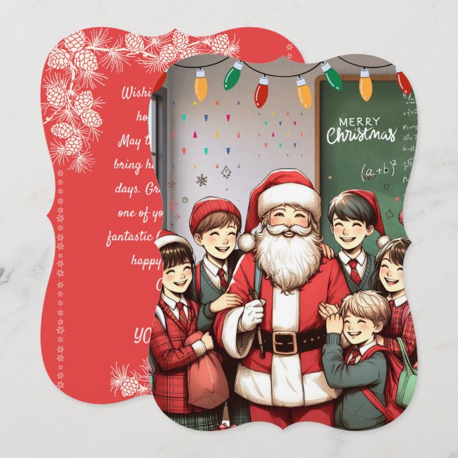 CLASSMATE CHRISTMAS HÄLSNING (Fram/baksida)