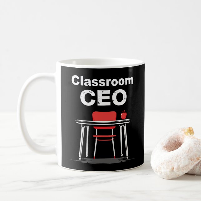 Classroom CEO Funny Teacher Kaffemugg (Med munk)