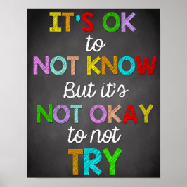 Classroom Decor, Classroom-offerter, inspirationsk Poster