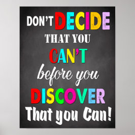 Classroom Decor, Classroom-offerter, inspirationsk Poster
