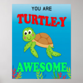 Classroom Decor, Classroom Sign, Turtle-y Fantasti Poster