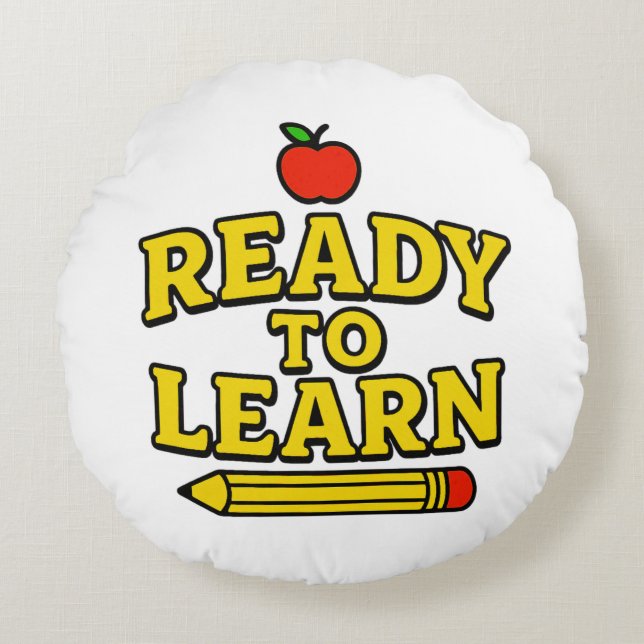 Classroom, Dorm, Teacher Lounge Decor Rund Kudde (Framsidan)