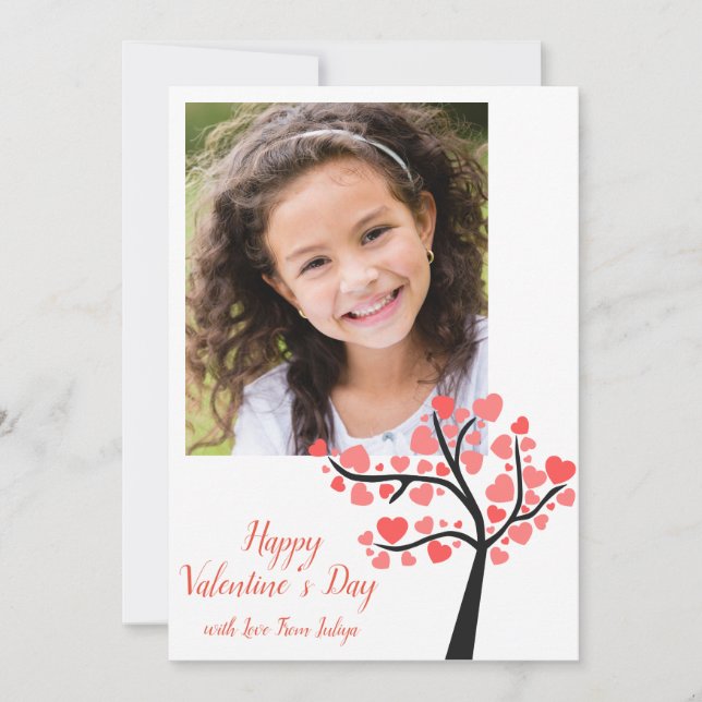 Classroom Photo Valentines day Julkort (Framsida)