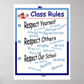 Classroom Regler Poster