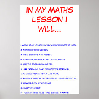 Classroom Regler Poster
