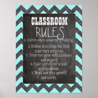 Classroom Regler Poster