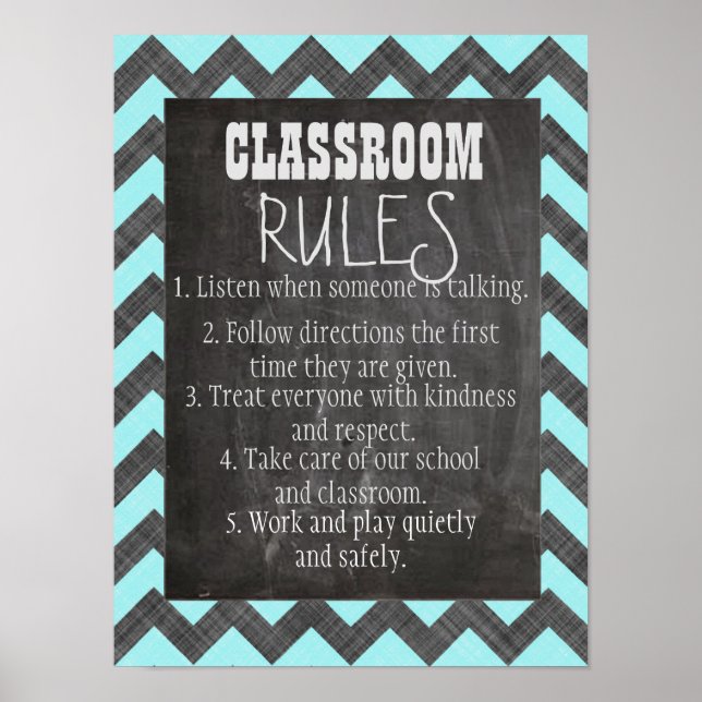 Classroom Regler Poster (Framsidan)