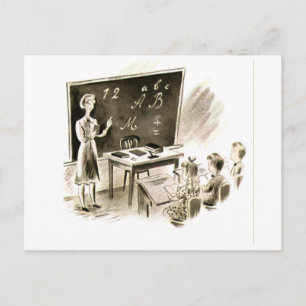 Classroom Sketch Vykort