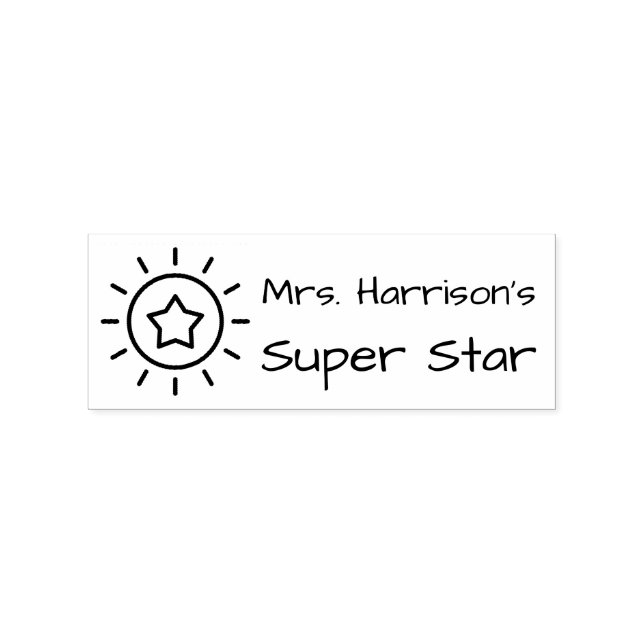 Classroom Toppen Star-Personlig Stämpel (Tryck)