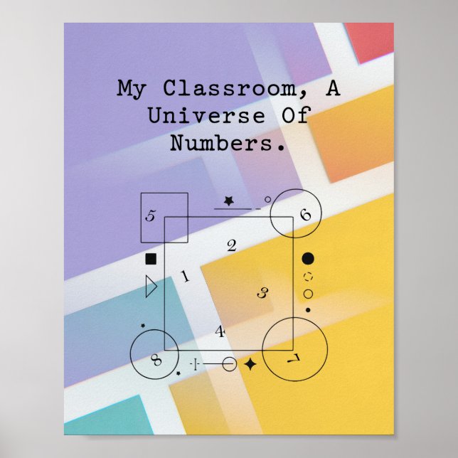 Classroom Universe of Numbers | Math World Poster (Framsidan)