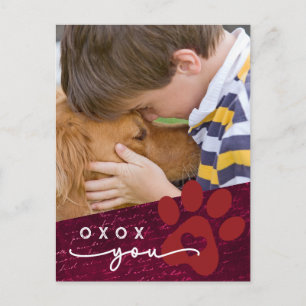 Classroom Valentine Child Pet Anpassningsbar Photo Helg Vykort