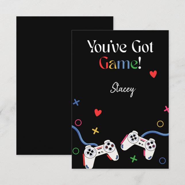 Classroom Valentine Video Gamer (Fram/baksida)