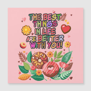 Classroom Valentines Day Boho Donuts and Flowers