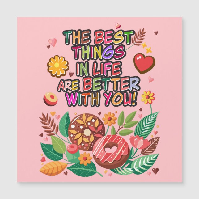 Classroom Valentines Day Boho Donuts and Flowers (Framsida)