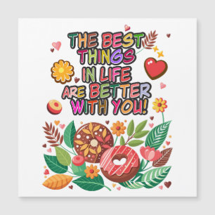 Classroom Valentines Day Boho Donuts and Flowers