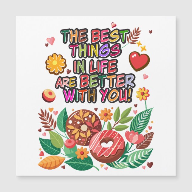 Classroom Valentines Day Boho Donuts and Flowers (Framsida)