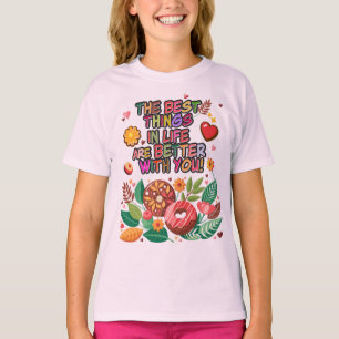 Classroom Valentines Day Boho Donuts and Flowers T Shirt