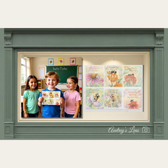 Classroom Valentines My Teacher - 6 per Sheet  Brevhuvud (Skapare uppladdad)