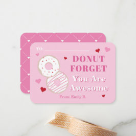 Classroom Valentiness Donut Fantastisk Anteckningskort