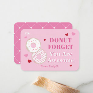 Classroom Valentiness Donut Fantastisk Anteckningskort