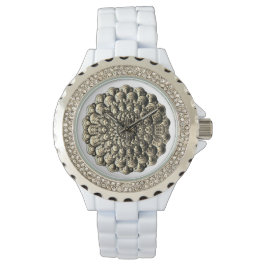 Classy 3D Stil Mandala Blommönster Armbandsur