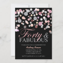 Classy 40 och Fabulous Birthday, 40:e kvinnan