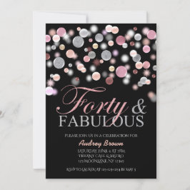 Classy 40 och Fabulous Birthday, 40:e kvinnan Inbjudningar