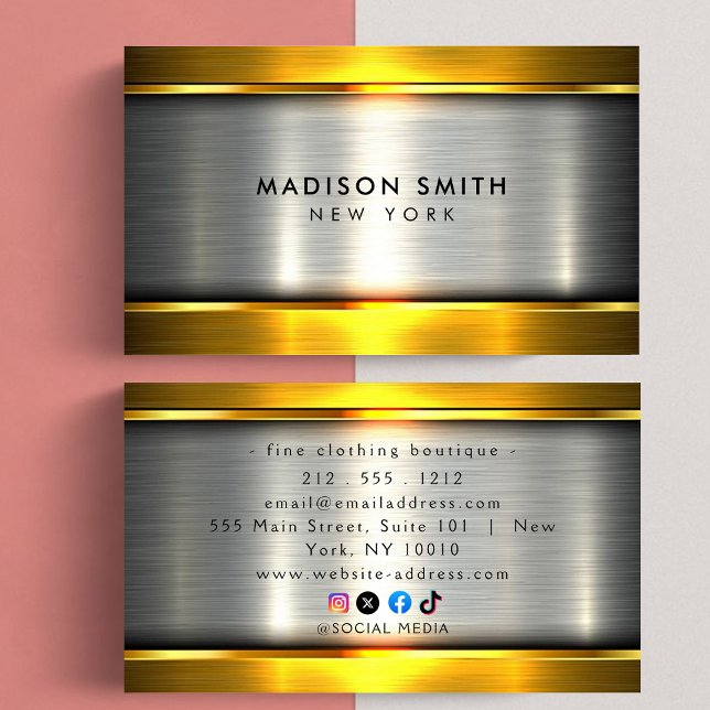 Classy And Cool Construction Business Cards Visitkort (Skapare uppladdad)