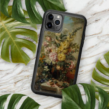 Classy Antique Blommigt still Life Fine Art Painti